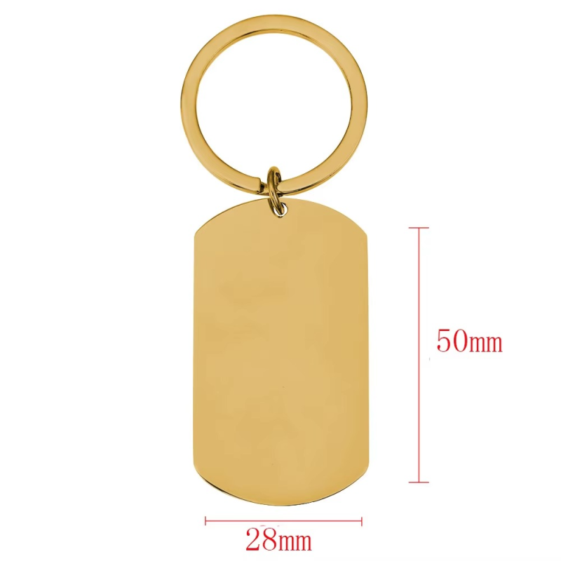 Stainless Steel Keychain Manufacturer - OEM DIY Laser Logo