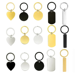 Metal Keychains Manufacturer - OEM Waterproof Round Tag