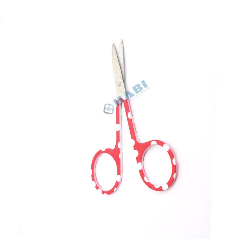 Manicure Scissors Factory - OEM Half Gold Curved Blade