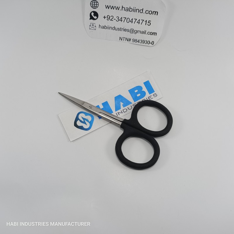 Fly Fishing Scissors Manufacturer - OEM Black Rubber Grip