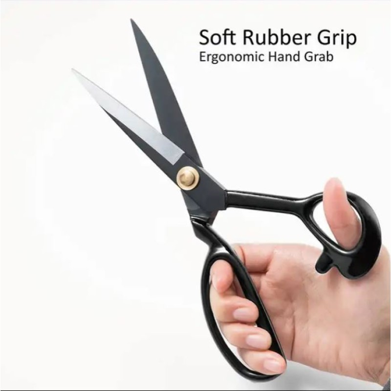 Heavy Duty Scissors Factory - OEM Black Coated Leather