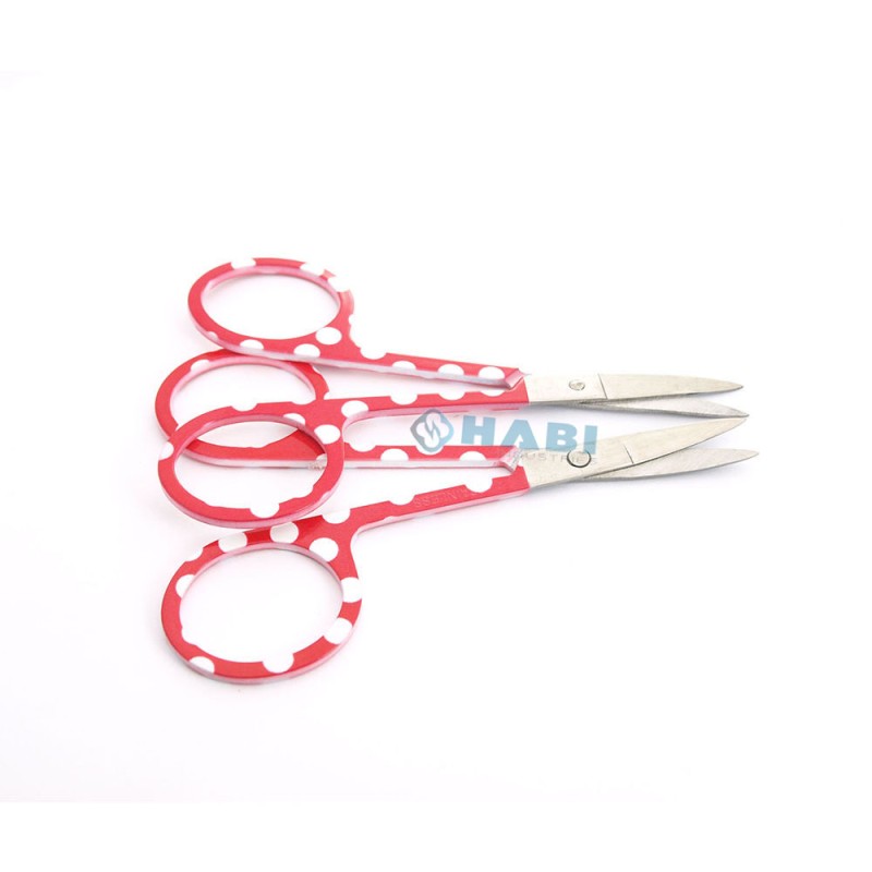 Manicure Scissors Factory - OEM Half Gold Curved Blade