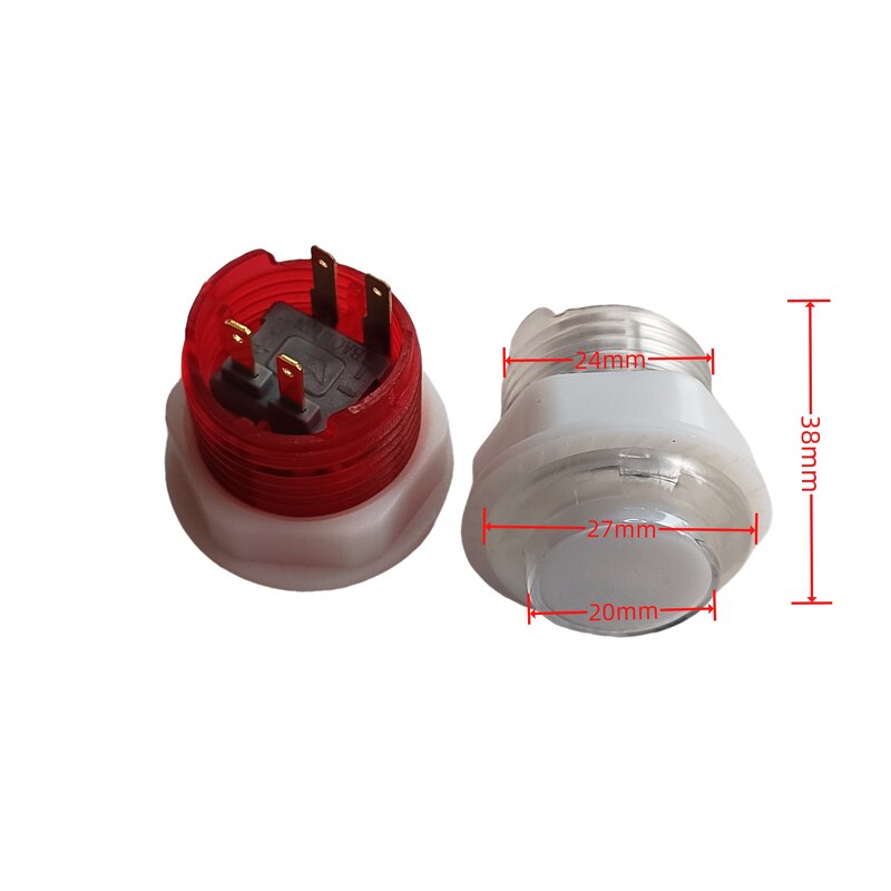 Small Arcade Button Factory - OEM 22mm Circle Round Colorful Game