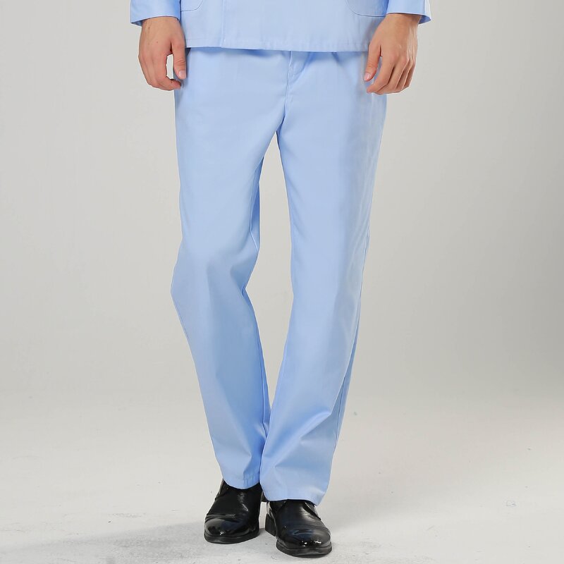 Nurse Pants Factory - OEM 65% Polyester 35% Cotton White Elastic