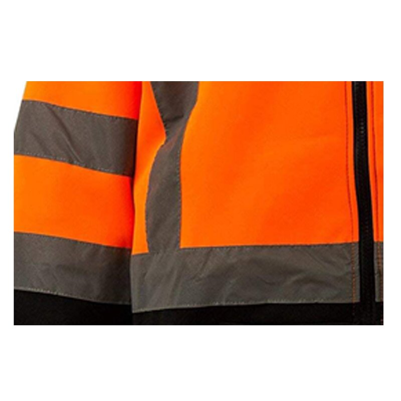 Safety Hoodie Factory - OEM Hi Vis Reflective Orange Black Long Sleeve
