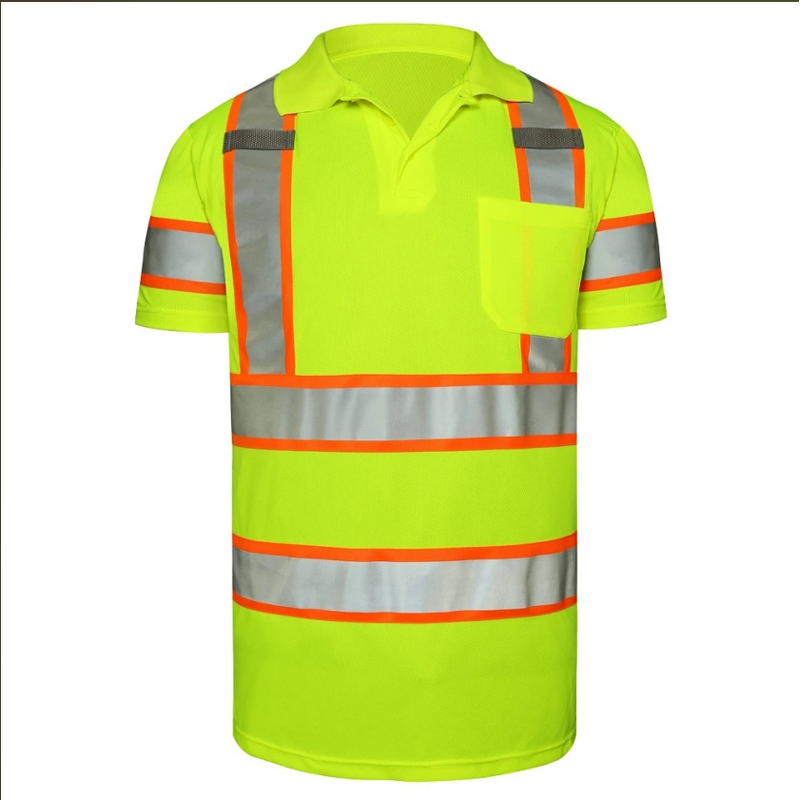 Hi Vis Polo Shirt Manufacturer - OEM 100% Polyester ANSI Class 3 Anti