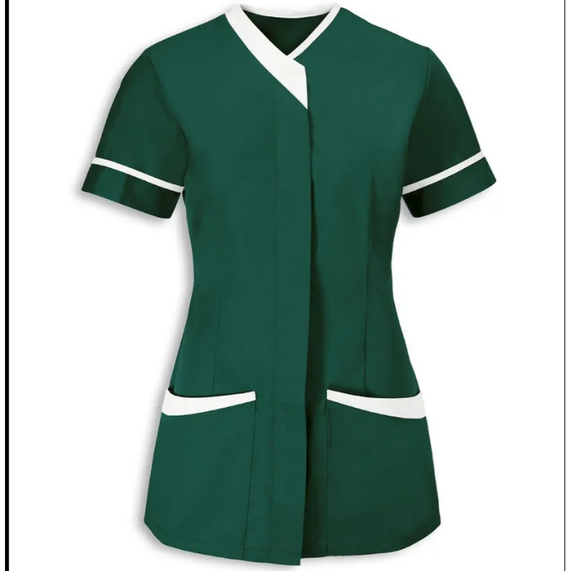 Hotel Uniform Factory - OEM Hidden Buttons Cleaner Housekeeping Staff