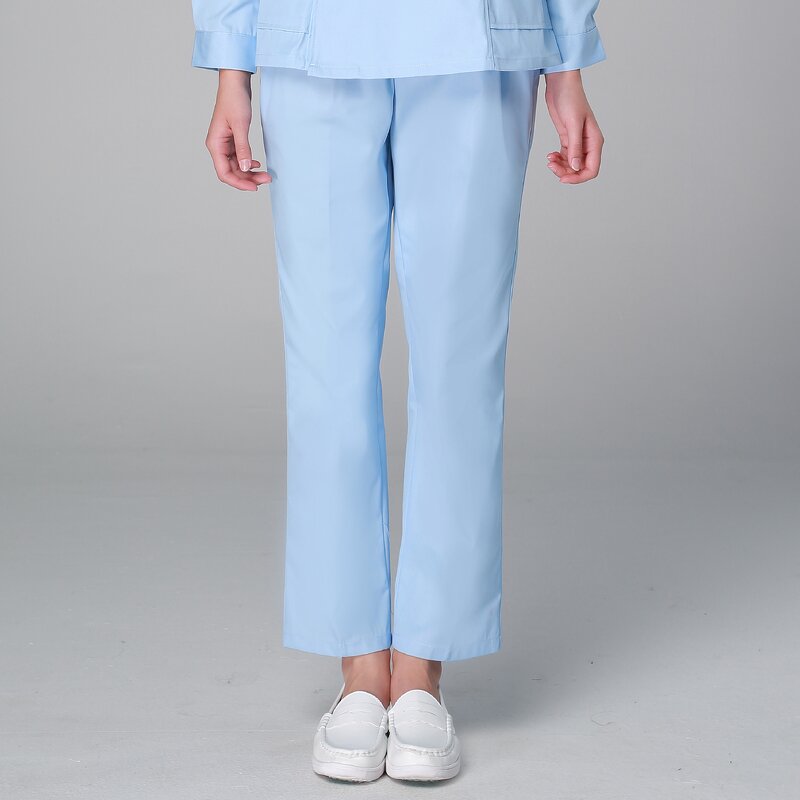 Nurse Pants Factory - OEM 65% Polyester 35% Cotton White Elastic