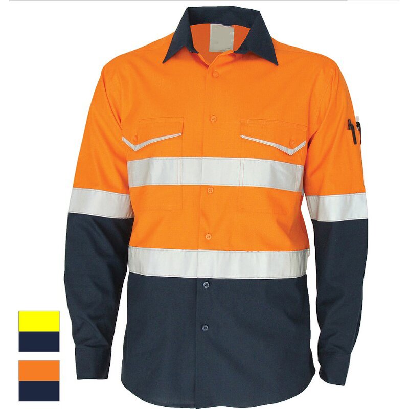 Work Shirt Manufacturer - OEM Men Work Fr Dry Fit Reflective Flame