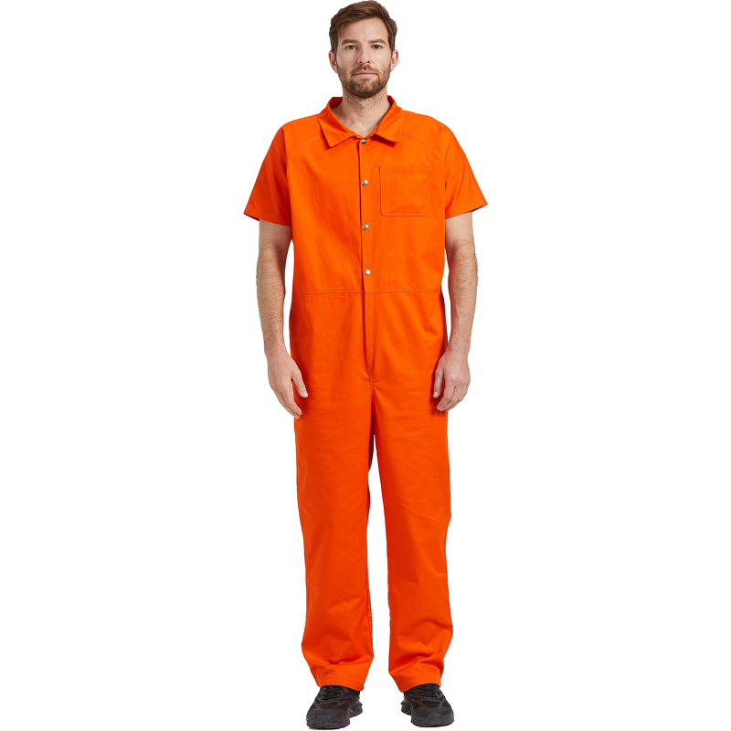 Prison Coveralls Factory - OEM 65% Cotton 35% Polyester Orange Short