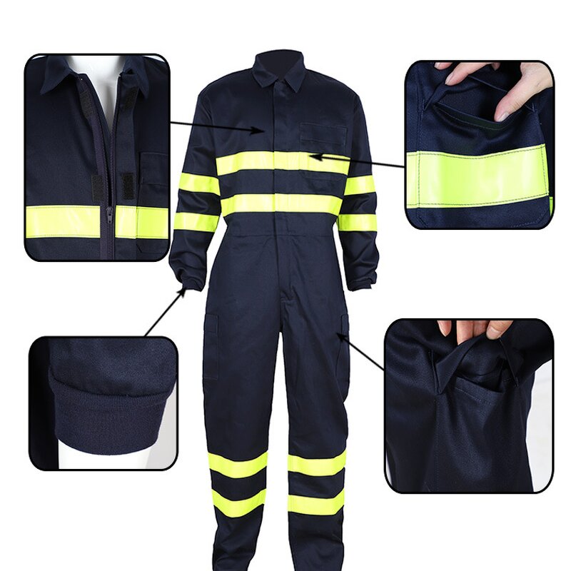 Flame Resistant Coverall Factory - OEM Anti-arc Arc protection Nylon Cotton