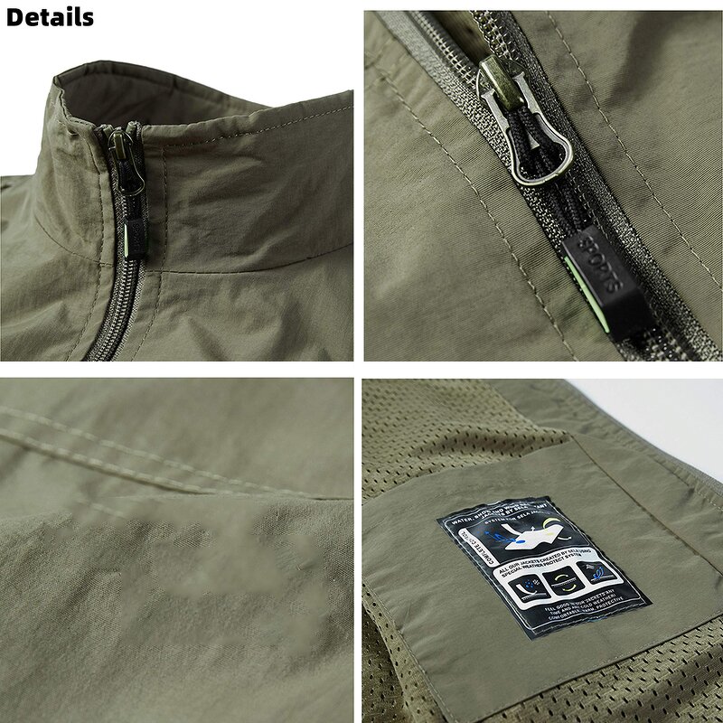 Working Vest Supplier - OEM Waterproof Windproof Outdoor Fishing Hiking