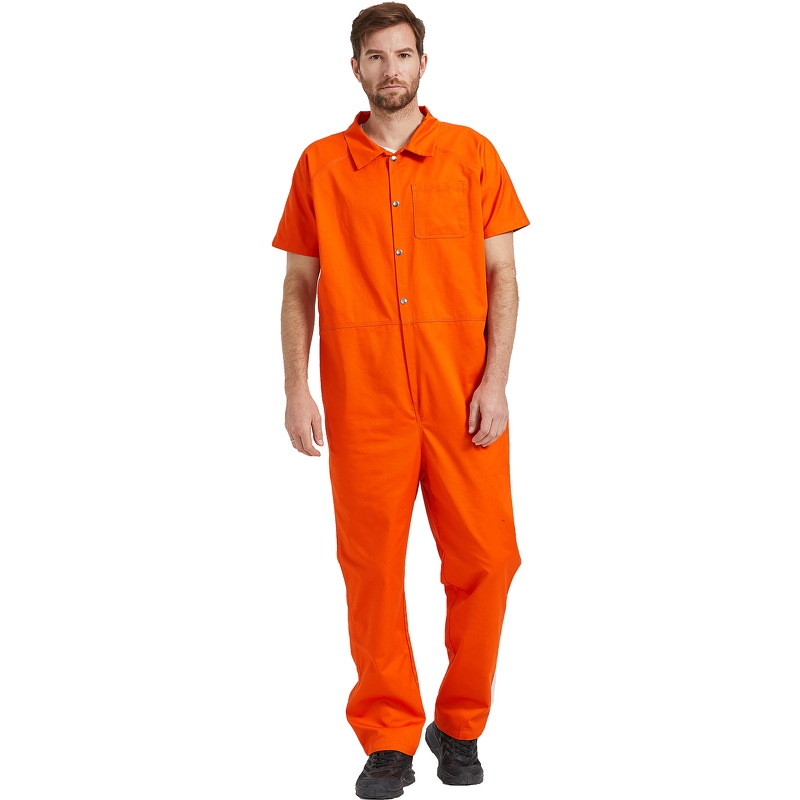 Jail Jumpsuits Factory - OEM High Strength 100% Cotton 3 Needle Felling