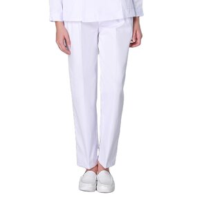 Nurse Pants Factory - OEM 65% Polyester 35% Cotton White Elastic