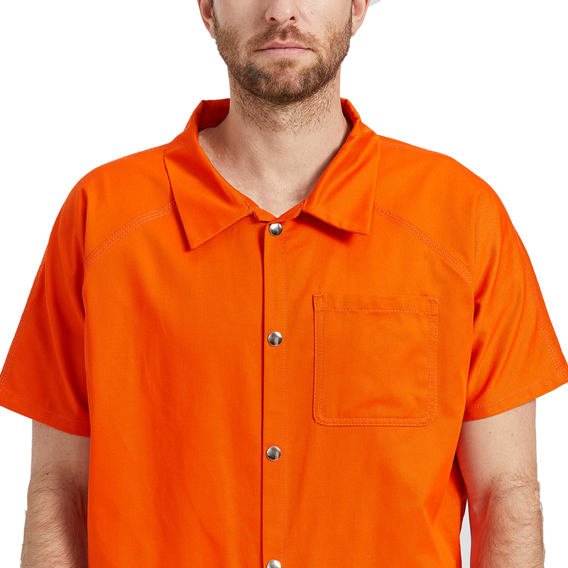 Prison Coveralls Factory - OEM 65% Cotton 35% Polyester Orange Short