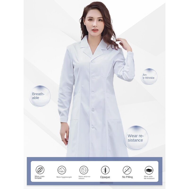 Lab Coat Factory - OEM White Cotton Polyester for Doctors Nurses