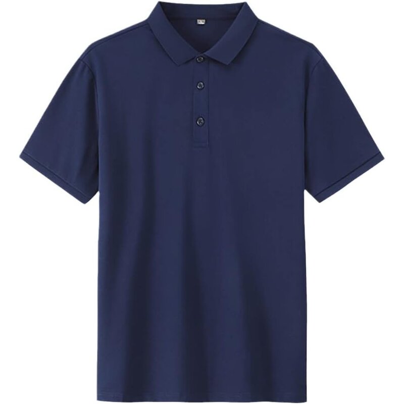 Polo Shirts Factory - OEM Summer Mens Classic Navy Blue Short Sleeve
