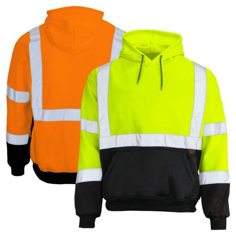 Hi Vis Sweater Manufacturer - OEM Zippered Traffic ANSI Class 3 Custom