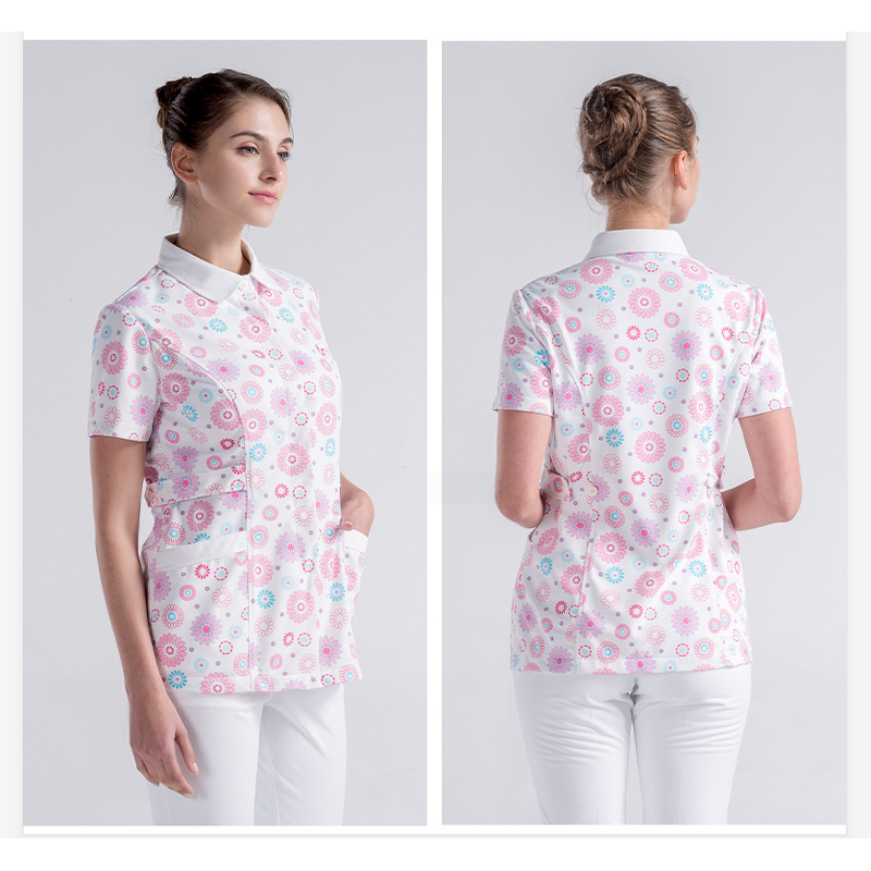 Medical Scrub Supplier - OEM Woman Medical Beauty Cotton Silk Screen