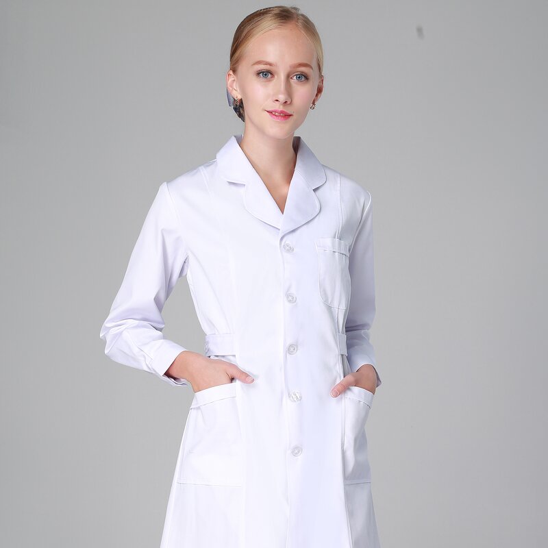 Doctor Lab Coat Supplier - OEM Cotton Polyester High Quality Anti-wrinkle