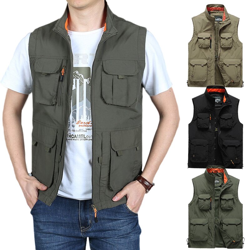 Work Cargo Vest Supplier - OEM OEM Custom Multi Pocket Breathable