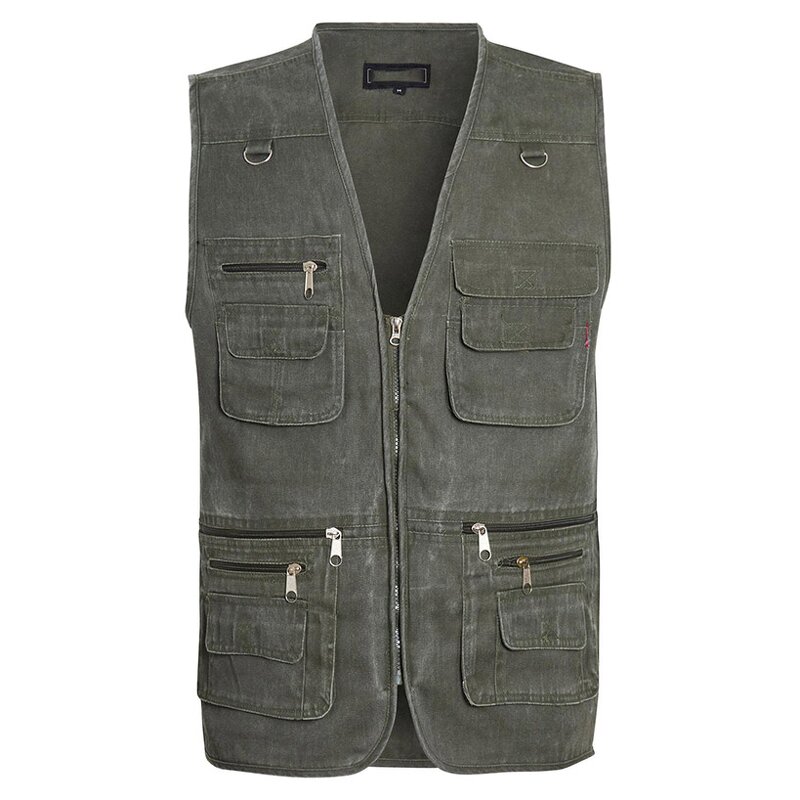 Denim Vest Factory - OEM Customized Casual Photographer Denim Big