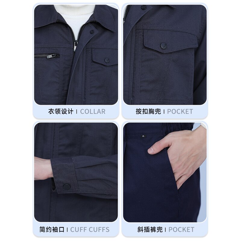 Work Uniform Manufacturer - OEM Spring Autumn Collar Zipper Moisture