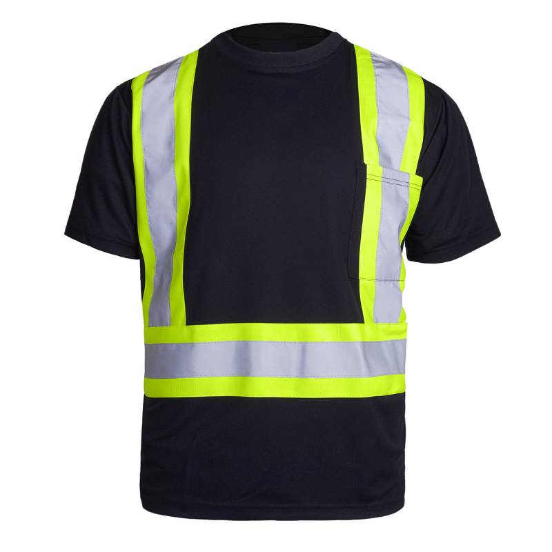Hi Vis T-shirt Manufacturer - OEM Two Tone Wide Reflective Tapes Cotton