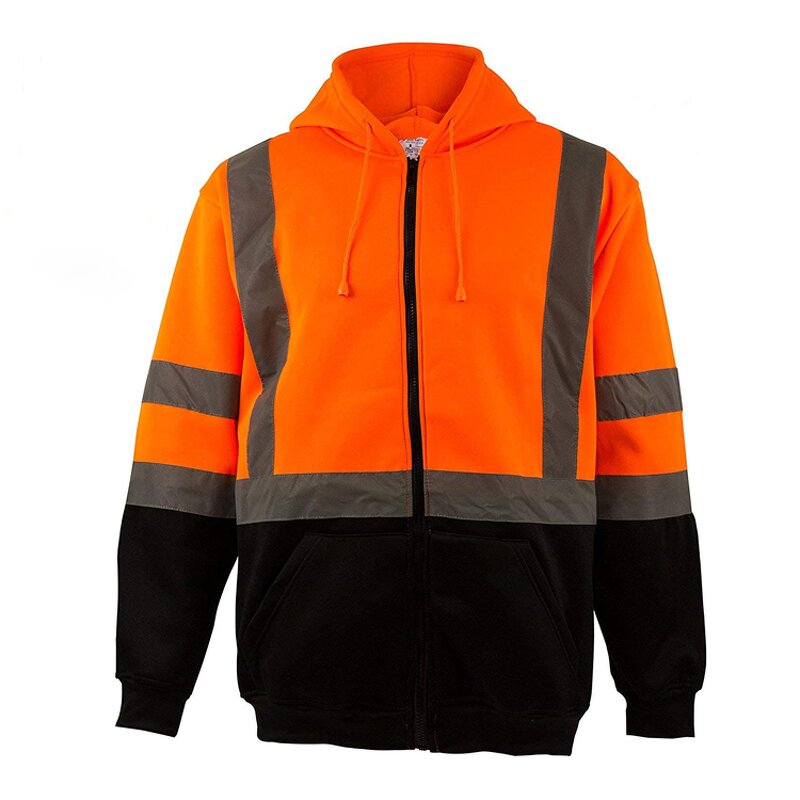 Fleece Hoodie Manufacturer - OEM Customized Mens High Visibility Reflective
