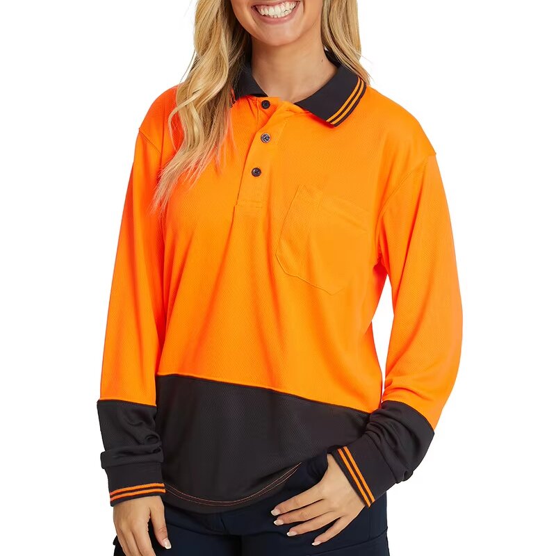 Women's Polo Shirt Manufacturer - OEM High Visibility Safety Reflective