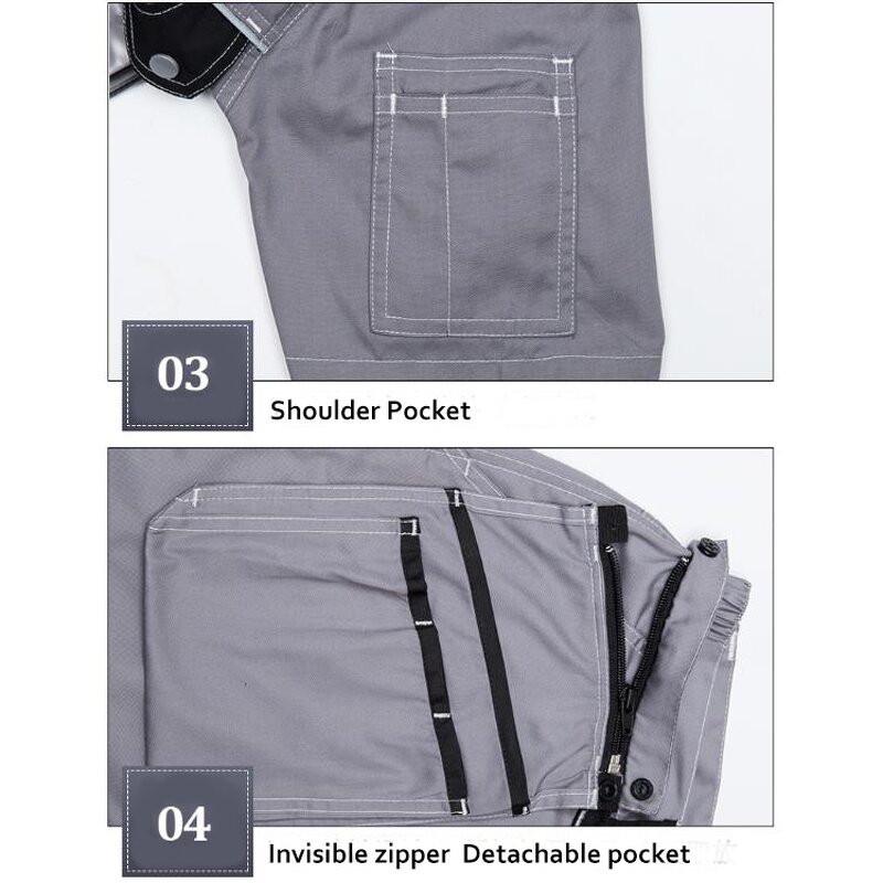 Workwear Sets Manufacturer - OEM Warehouse Staff Summer Embroidery Name