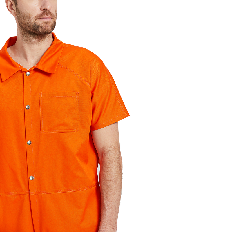 Prison Coveralls Factory - OEM 65% Cotton 35% Polyester Orange Short
