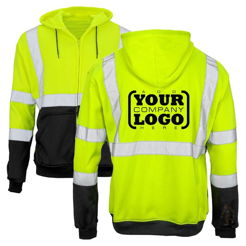 Safety Hoodie Supplier - OEM Workwear logo Printing High Visibility