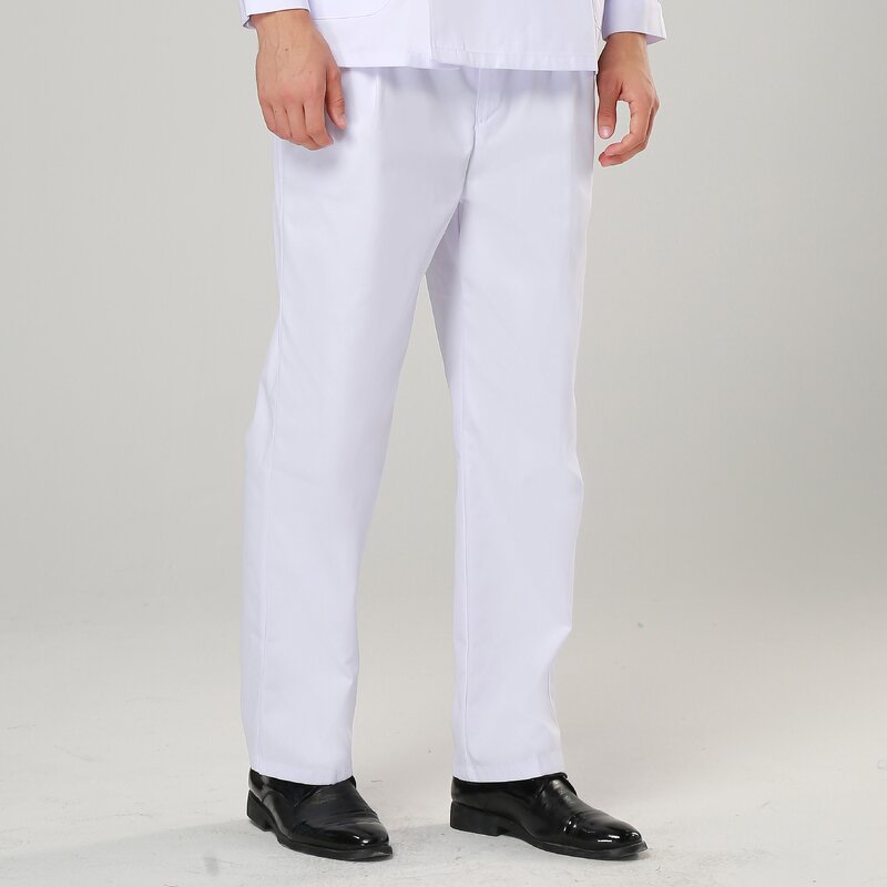 Nurse Pants Factory - OEM 65% Polyester 35% Cotton White Elastic