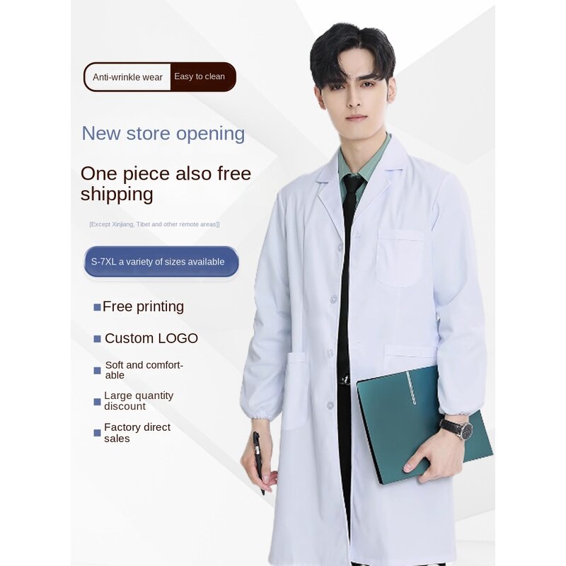 Lab Coat Factory - OEM White Cotton Polyester for Doctors Nurses