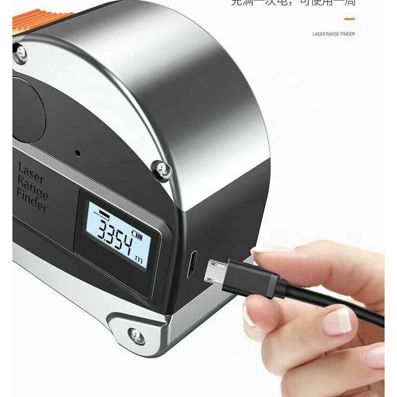 Laser Measuring Tape Manufacturer - OEM Hot-selling 2 in 1 5m Digital