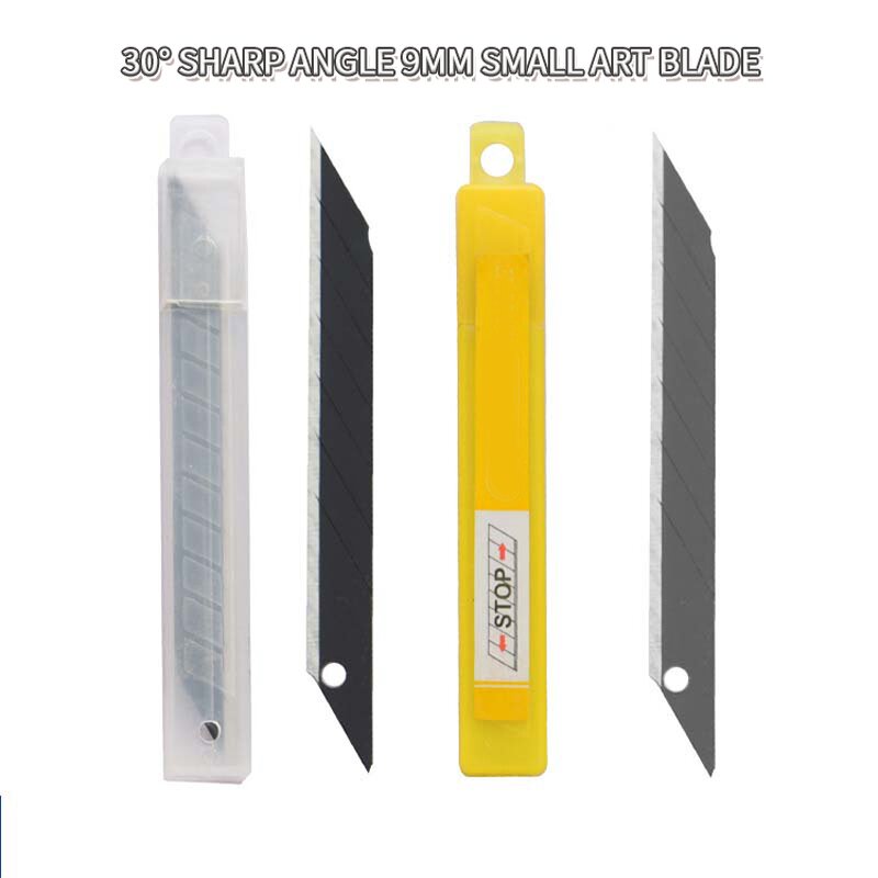 Utility Knife Blade Manufacturer - OEM Custom 30 Angle 9mm Black
