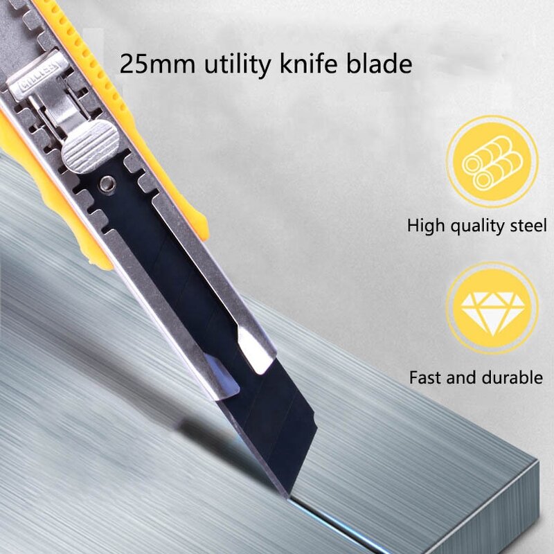 Utility Blade Manufacturer - OEM Good Quality Large 25mm 0.7mm Thick