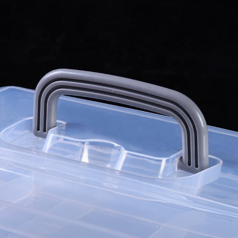 Portable Storage Box Manufacturer - OEM Transparent PP Plastic Three-layer