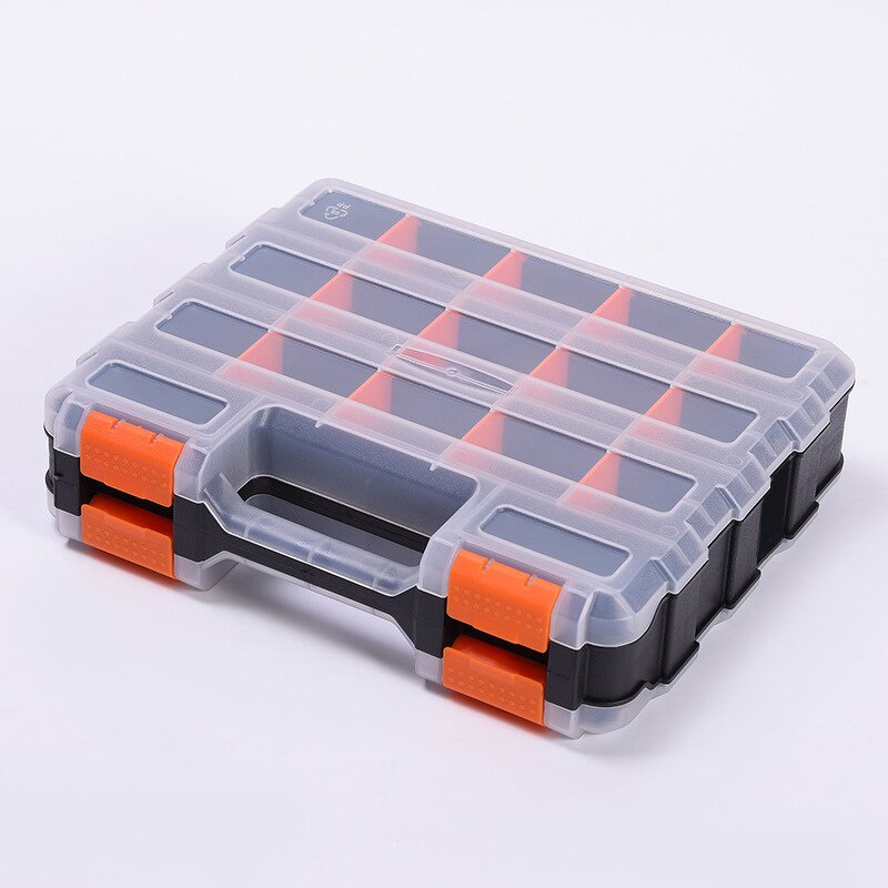 Plastic Toolbox Factory - OEM New Grid Transparent Screw Nut Storage