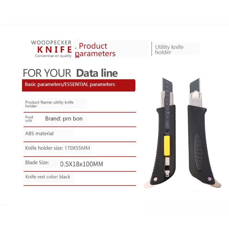 Utility Knife Manufacturer - OEM 18mm SK4 Black Blade Easy-change