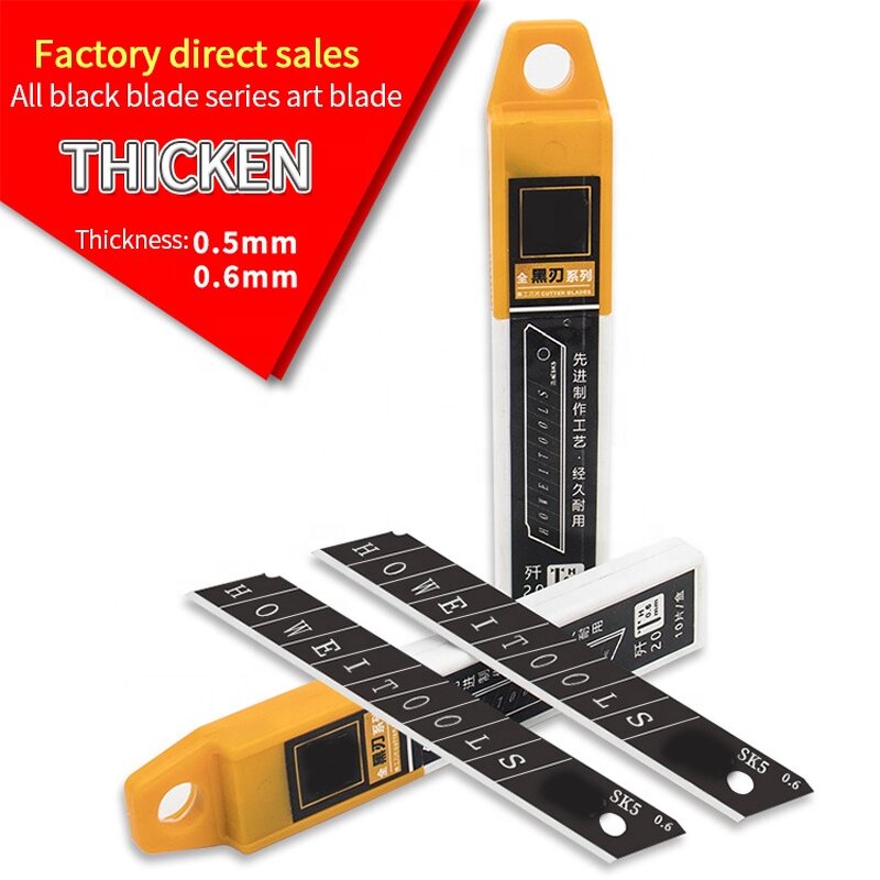 Utility Knife Blade Factory - OEM Custom SK4 18MM 0.5-0.6mm Thickness