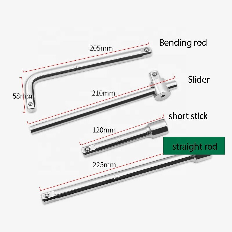 Socket Ratchet Set Manufacturer - OEM Factory Sale 12-PC Chrome Vanadium