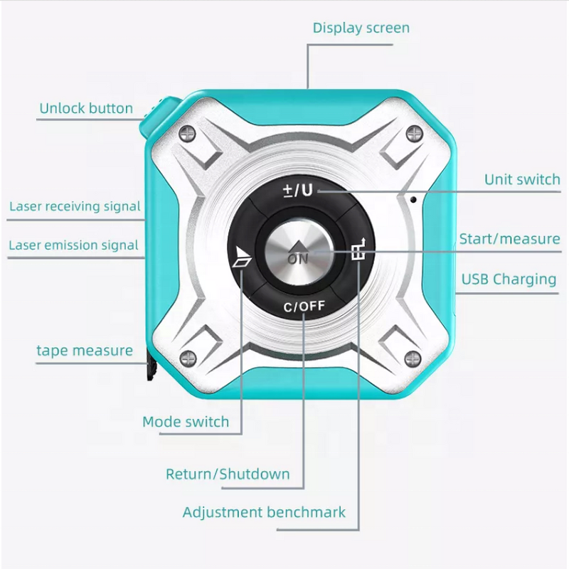 Laser Rangefinder Factory - OEM 5M 40M Aluminum Alloy Rechargeable