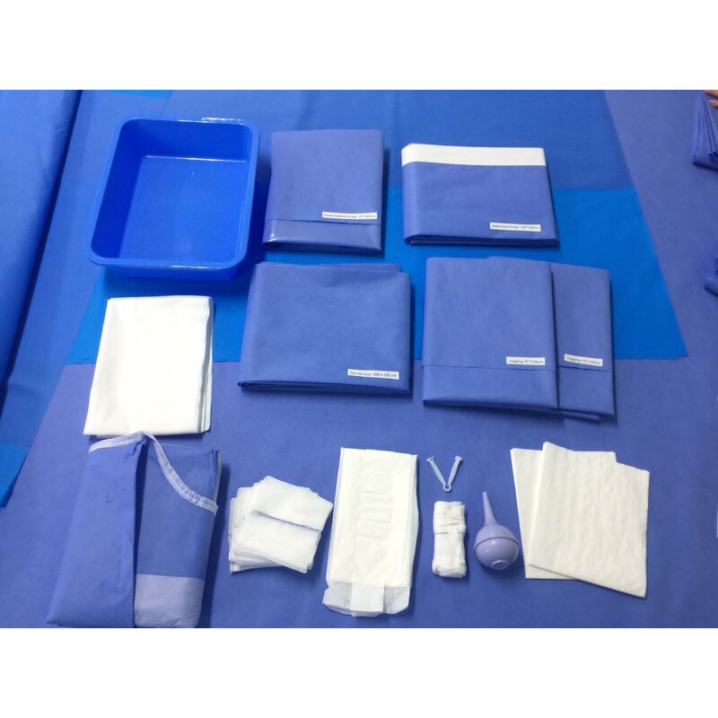 Surgical Drape Pack Factory - OEM CE ISO Sterile Blue C Section Cesarean