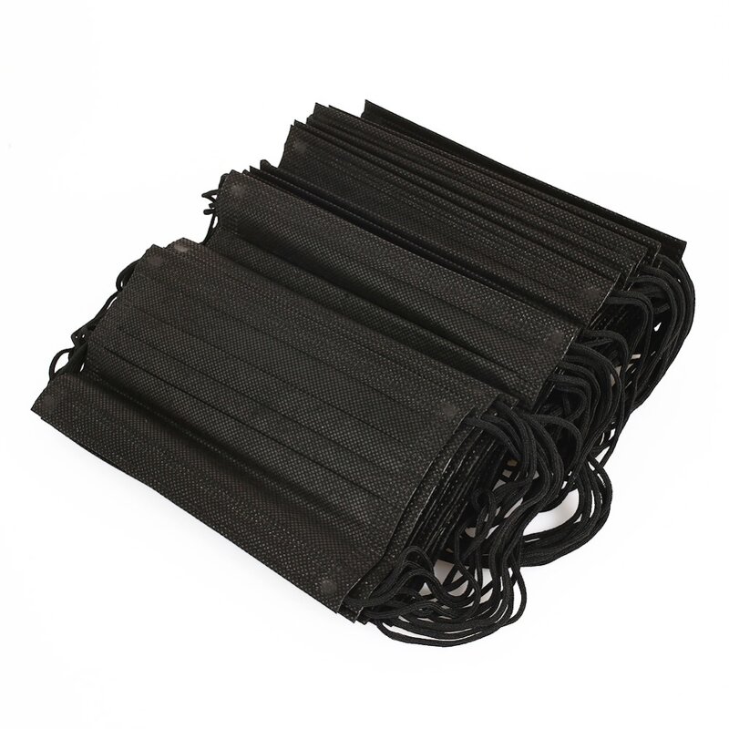 Disposable Facemask Supplier - OEM Black Blue White 50pcs Box 3ply