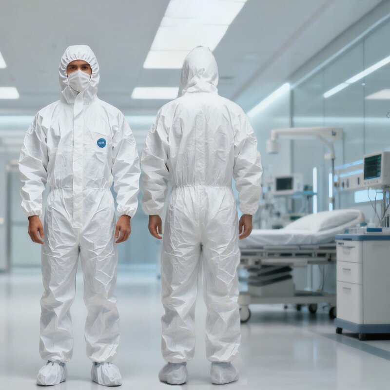 Tyvek Coverall Supplier - OEM Non Woven Type 5/6 Disposable Protective