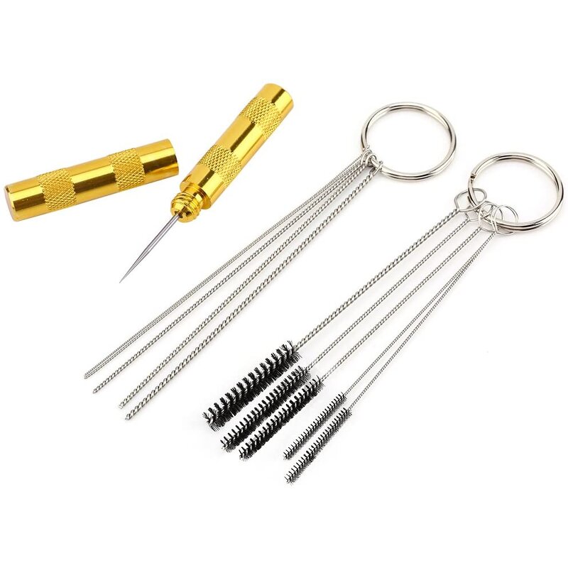 Airbrush Cleaning Kit Factory - OEM 11pcs Stainless Steel Spray Gun Repair
