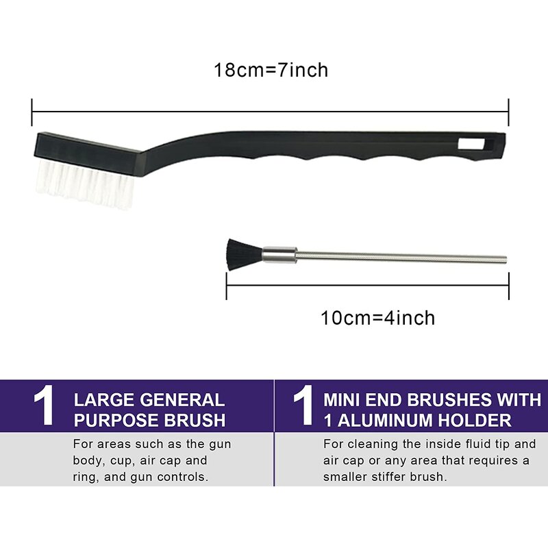 Spray Gun Cleaning Kit Factory - OEM Cheap Steel Rotary Tube Brush Barrel