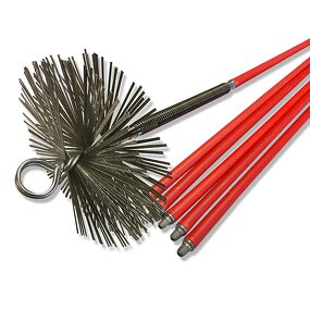 Chimney Sweeping Kit Factory - OEM Wholesale Spiral Flat Steel Brush